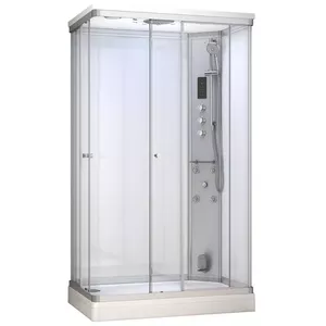 Shower cabin AMUE AMUE-AR1280-2R White 120×80 cm steam shower cabin