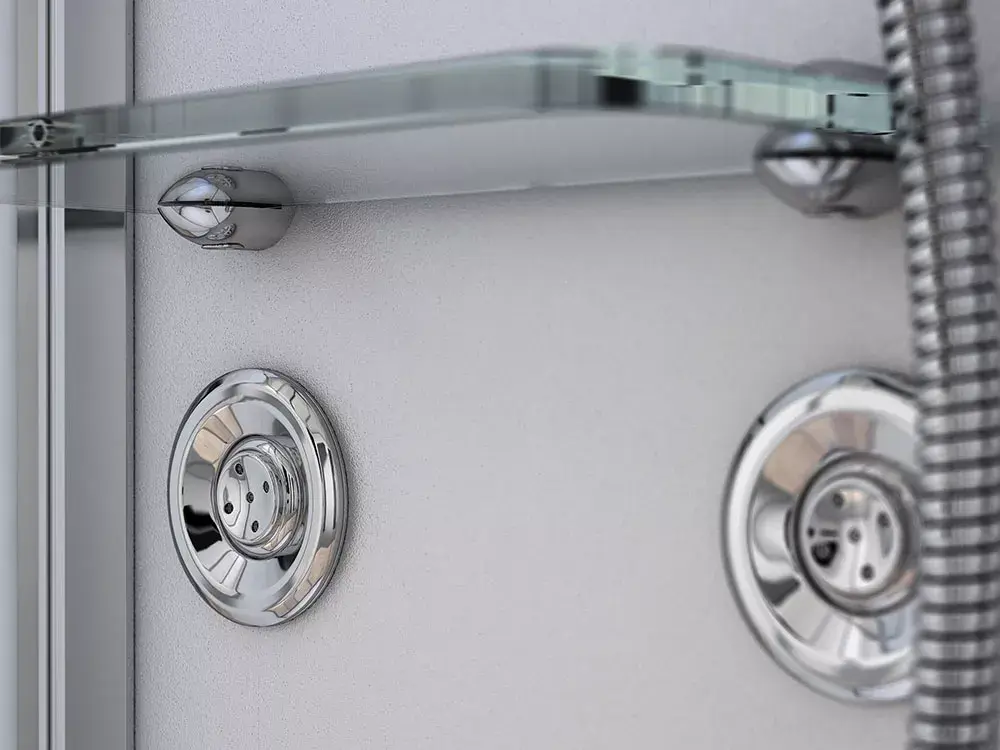 Shower cabin AMUE AMUE-AR1280-1L White Photo 5