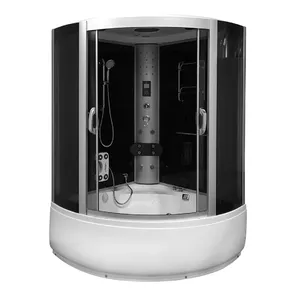 Shower cabin AMUE AMO-08135 with whirlpool, dimensions 135×135×220 cm