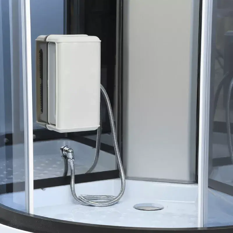 Shower cabin AMUE AMO-0513DS BLACK 110x110x215 cm Photo 7