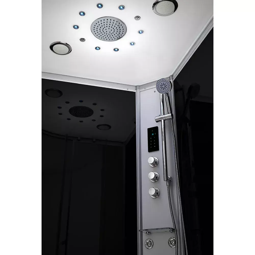 Steam shower cabin AMUE AF1111 White 110x110 cm Photo 2