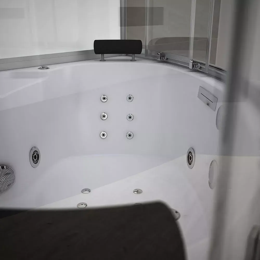 Shower cabin AMUE AMUE-AF1414 140×140 White Photo 3
