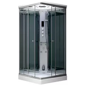 Shower cabin AMUE AMUE-AS1010 100x100 cm steam shower cabin, square 100×100 cm