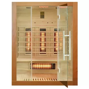 Инфракрасная сауна AMUE AMO-EA3R на 3 человека, внутри 150×120×190 см