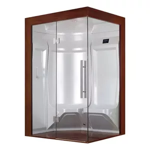 Парная сауна AMUE AMUE-202ST-W Left двойная кабина 150×135×217 см