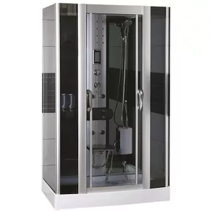 Shower cabin AMUE AMO-09938B 125x90 cm — massage shower cabin with dimensions 125×90 cm