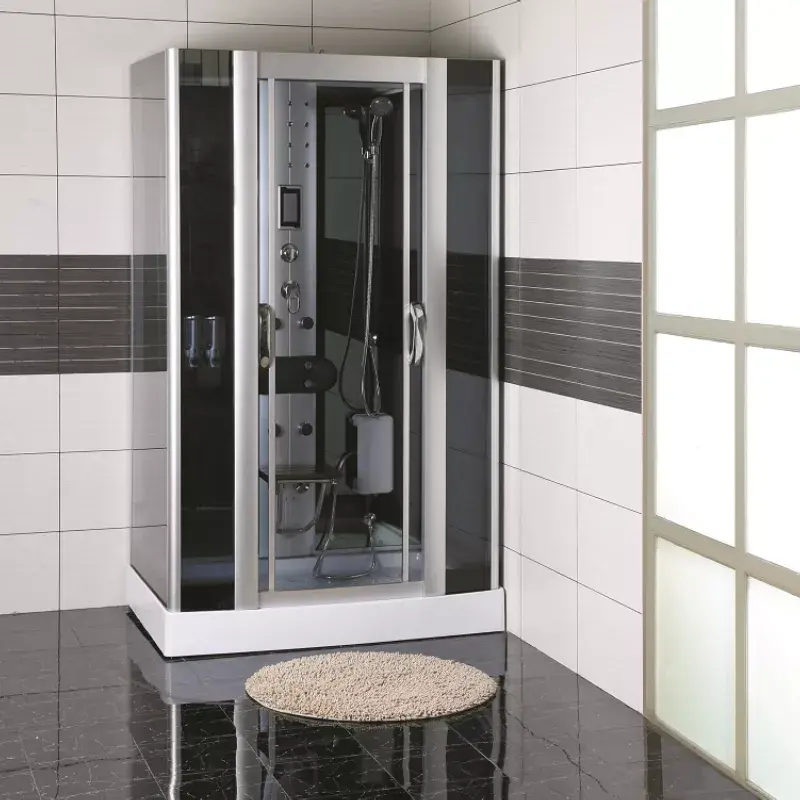 AMUE AMO-09938B massage shower cabin 125x90 cm Photo 2