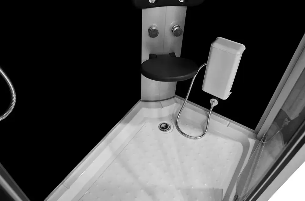 AMUE AMO-09914 BLACK LEFT shower cabin 120×85×225 cm Photo 4