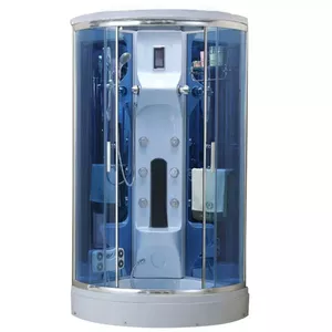Shower cabin AMUE AMO-0210 100x100 cm white with massage functions