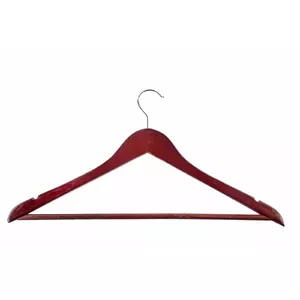Wooden hanger BESK 9062722, 44 cm, dark brown