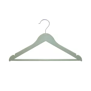 Plastic clothes hanger BESK model 9081631, green, set of 3