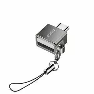 Kārtrīdērs yesido GS08 mini alumīnija USB Type-C OTG adapters ar microSD atbalstu