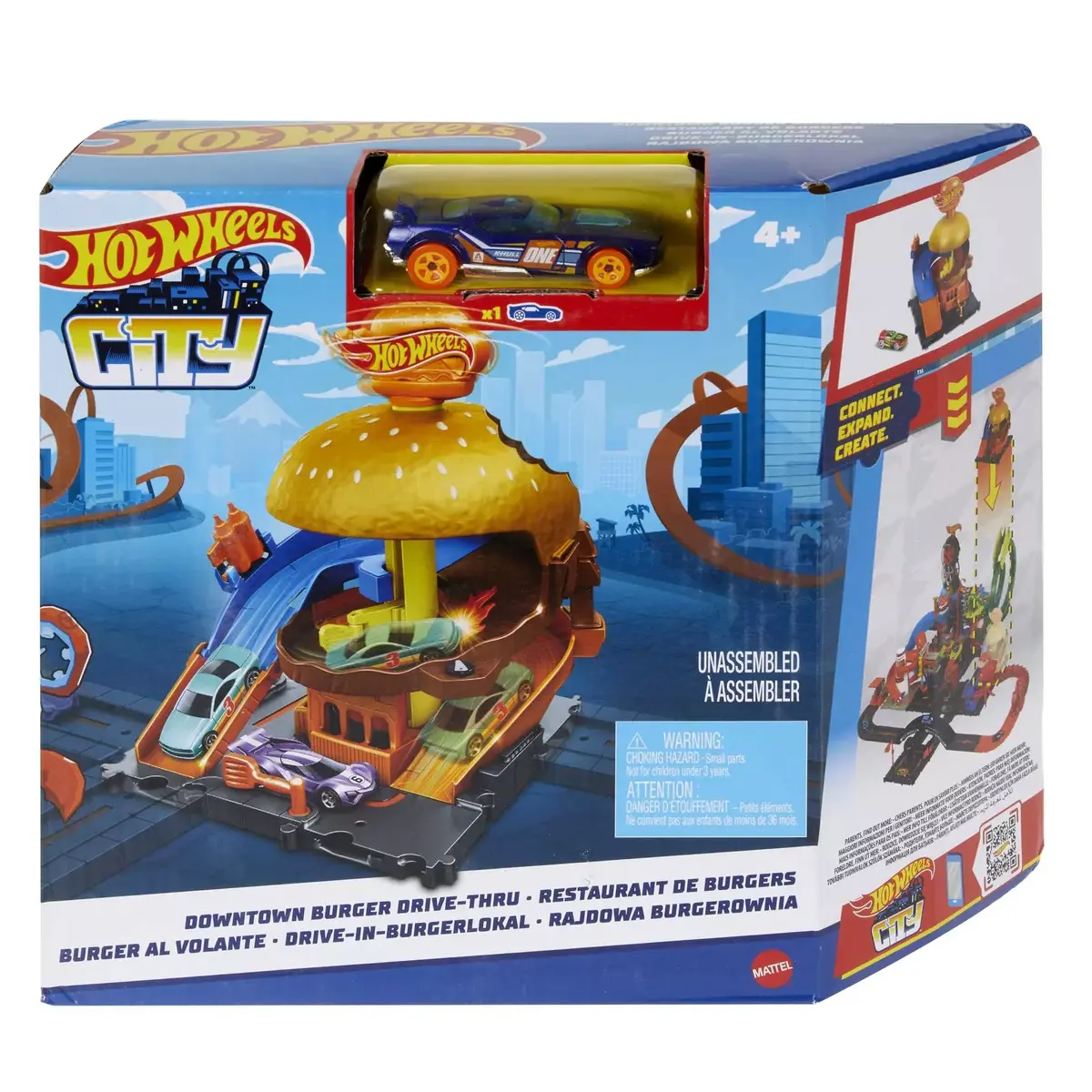 Spēļu automašīnu trase Hot Wheels City Downtown Track Set Assortment Photo 6