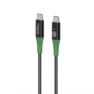 USB Cable Microconnect MC-SMART USB-C-C-02 2m USB 2.0 Black Green