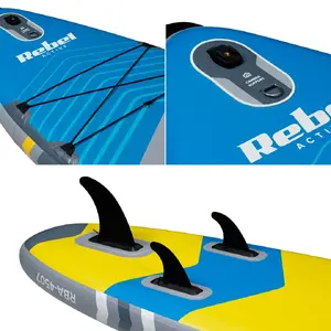 Надувная SUP-доска Rebel Active RBA-4507 (синяя) – Rebel RBA-4507 для стоячего весельного спорта