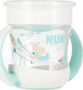 Детская чашка Nuk Mini Magic 160 мл, для детей от 6 мес., бирюзовая