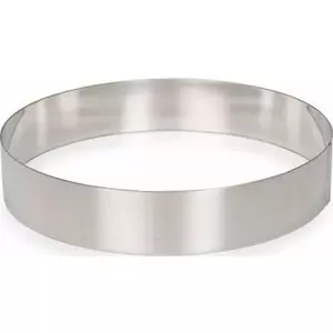 Cake Ring Patisse 20 x 4.5 cm stainless steel — round cake mold, 20 cm diameter, 4.5 cm height