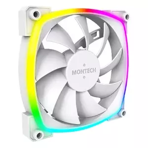 Fan Montech AX120 PWM 12 cm White 720-1760 RPM Rifle Bearing