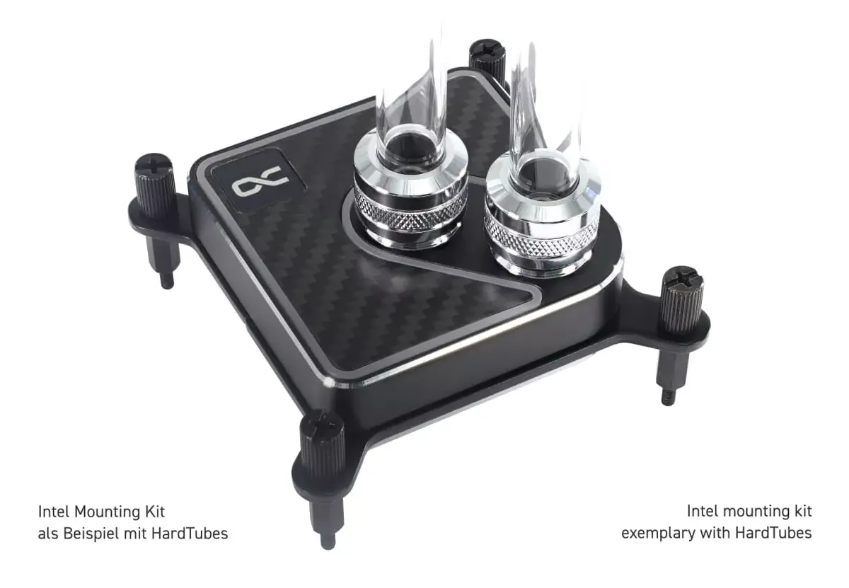 Водоблок Alphacool Core 1 Aurora Carbon Photo 6