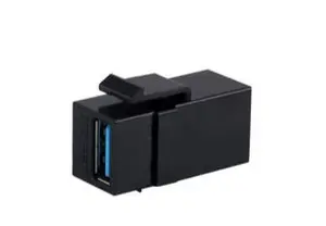 MicroConnect USB A uz USB A Keystone Modulis Melns KEYSTONE-USBA
