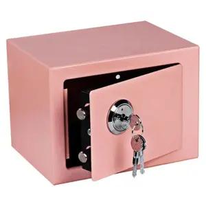 Atslēgu kaste Extralink S-404 Pink — neliels mājas/birojā depozīta seifs atslēgām un sīkumiem