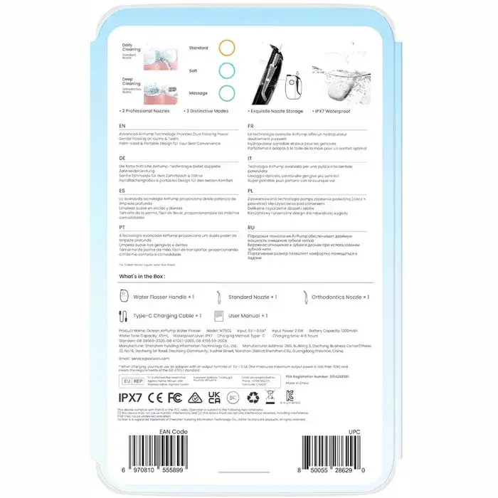 Oclean Oral Irrigator Oclean A10  Серый Photo 8