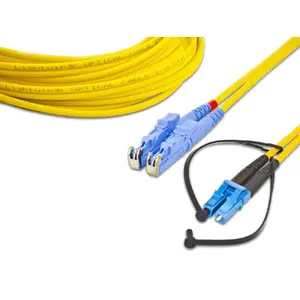 Fibre optic cable Lightwin LDP-50 LC-LC OM3 0.25 m Yellow