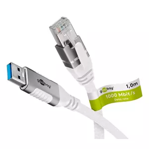 Сетевой кабель Goobay 74161 USB A RJ-45 Cat6 5 м Белый