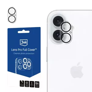 3MK Lens Pro Full Cover Защитное стекло для камеры Apple iPhone 16 16 Plus Прозрачное