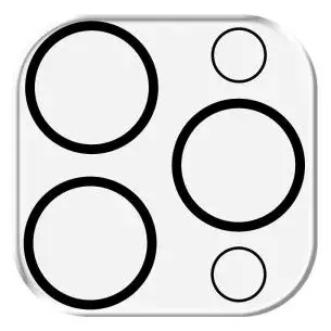 3MK Lens Pro Full Cover Kameras objektīva aizsargs Apple iPhone 16 Pro Max Pro Photo 2