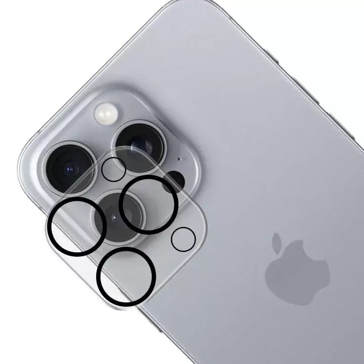 3MK Lens Pro Full Cover Kameras objektīva aizsargs Apple iPhone 16 Pro Max Pro Photo 4
