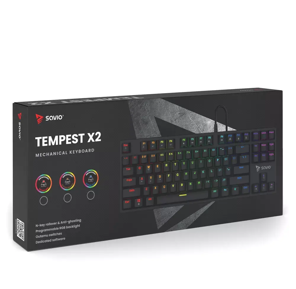 Клавиатура Savio SAVGK-TEMPEST X2 BROWN Photo 5