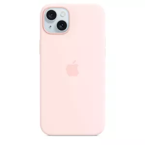 Silicone Case Apple iPhone 15 Plus Light Pink Cover Monochromatic