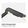 Dual Monitor Wall-Mounted Bracket Equip 17"-32" Photo 6
