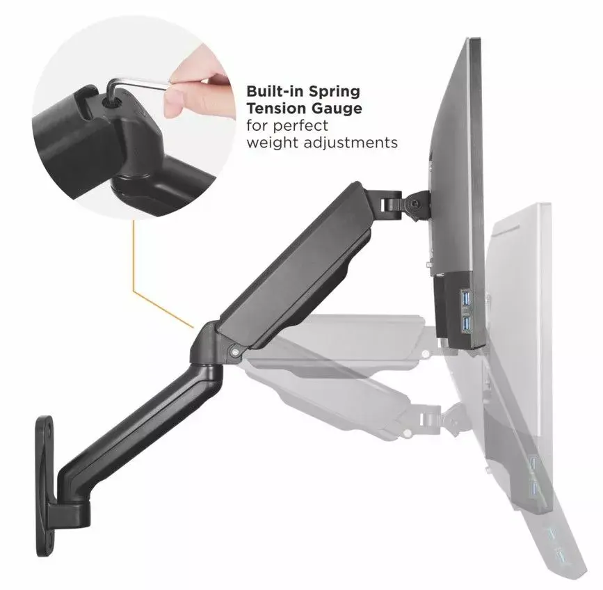 Dual Monitor Wall-Mounted Bracket Equip 17"-32" Photo 8