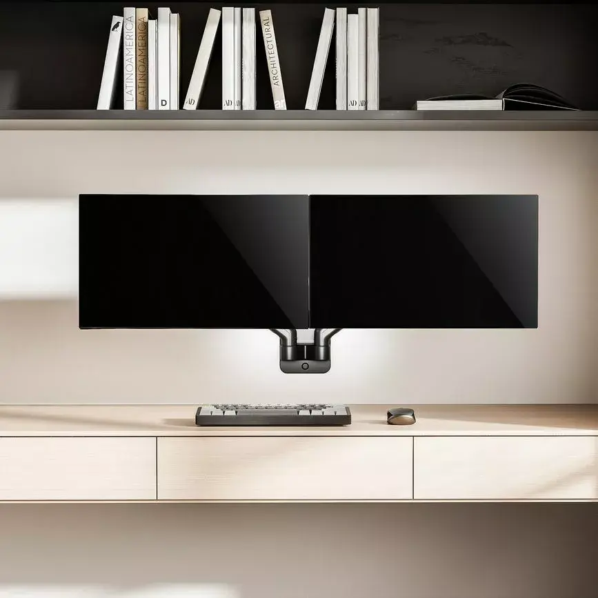 Dual Monitor Wall-Mounted Bracket Equip 17"-32" Photo 11