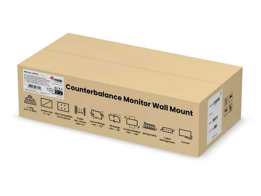 Dual Monitor Wall-Mounted Bracket Equip 17"-32" Photo 12