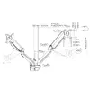 Dual Monitor Wall-Mounted Bracket Equip 17"-32" Photo 13
