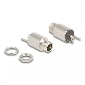 DeLOCK savienotājs DC 5.5 x 2.5 mm sieviešu caurulei lodēšanai 20 V 10 A