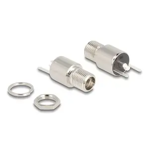 DeLOCK Connector DC 5.5 x 2.5 mm female bulkhead soldering version 20 V 9 A