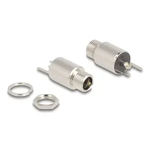 DeLOCK Connector DC 5.5 x 2.1 mm female bulkhead soldering version 20 V 9 A