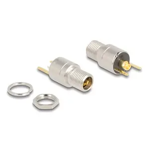 Разъем DeLOCK DC 5.5 x 2.5 мм женский для пайки 20 В 15 А