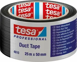 Fabric tape Tesa 04610, 25 m x 50 mm, black