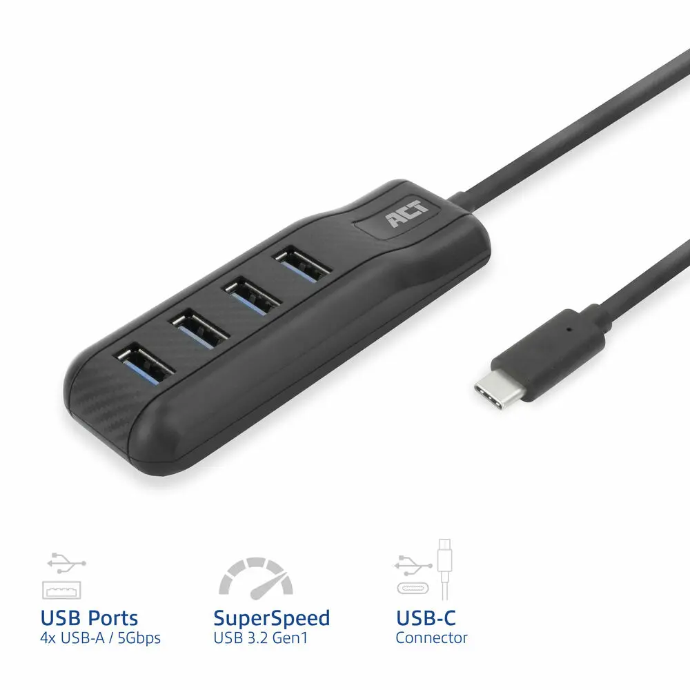 ACT AC6420 USB-C Hub with 4 Ports Photo 3
