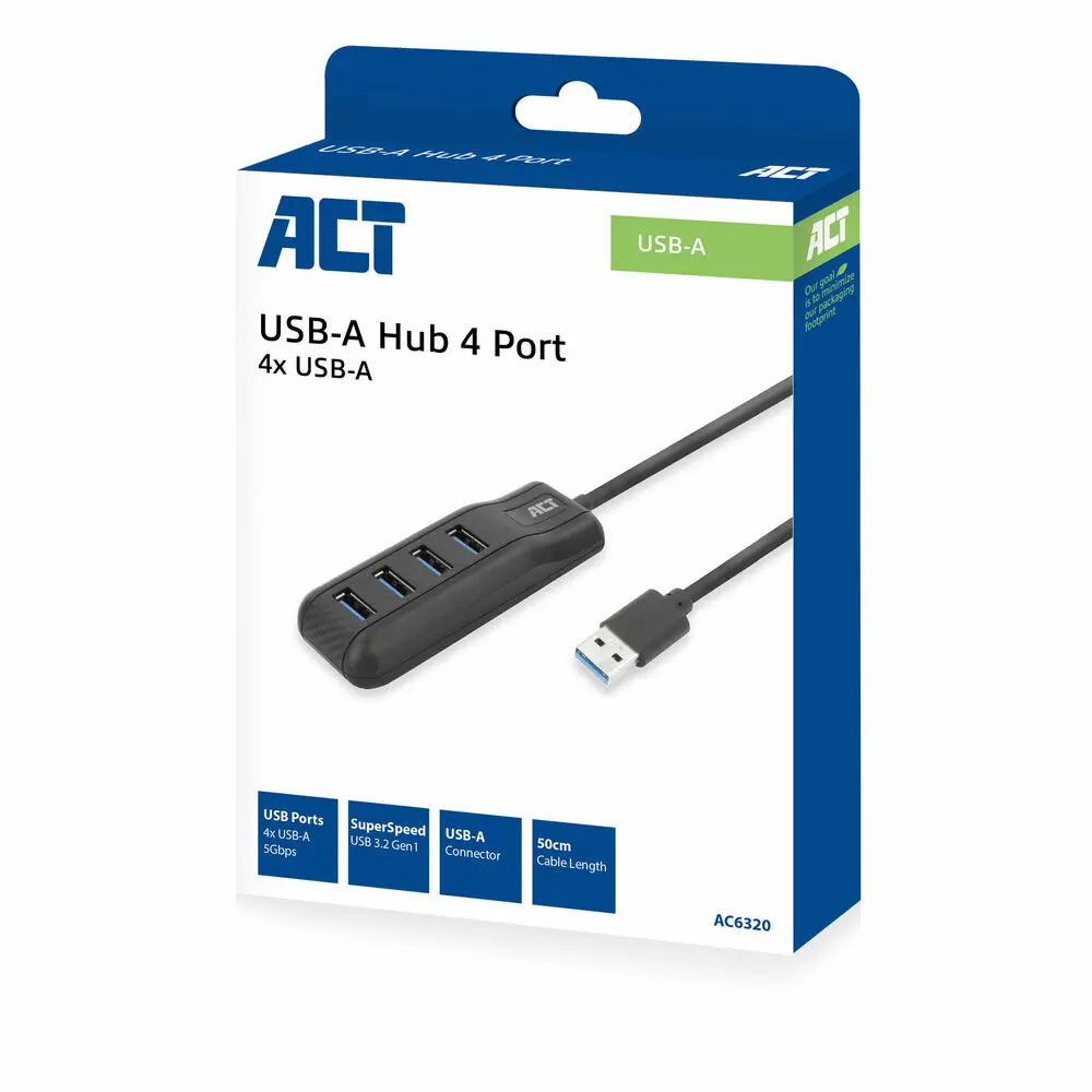 ACT AC6320 USB 3.2 Gen 1 Type-A centrmezgls Photo 8