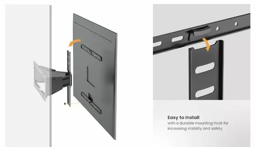 TV sienas stiprinājums Equip 43"-90" Photo 5