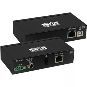 Industrial USB over Cat6 Extender Tripp Lite B203-101-IND-ER — 1-port USB 2.0, PoC, ESD protection, metal housing, mountable, 100 m