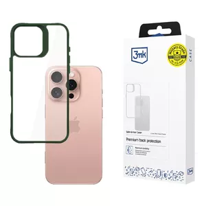 Cover 3MK Satin Armor Case+ iPhone 16 Pro 6.3" Green Transparent