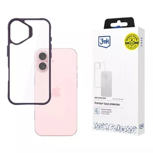 3MK Satin Armor Case+ mobile phone case Apple iPhone 16 15.5 cm (6.1") Purple Transparent