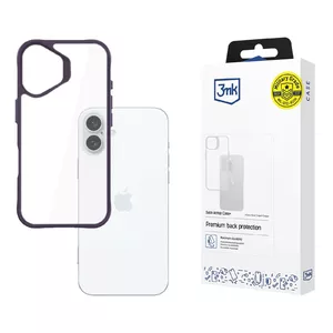 Чехол 3MK Satin Armor Case+ для мобильного телефона Apple iPhone 16 Plus 6.7" Фиолетовый Прозрачный